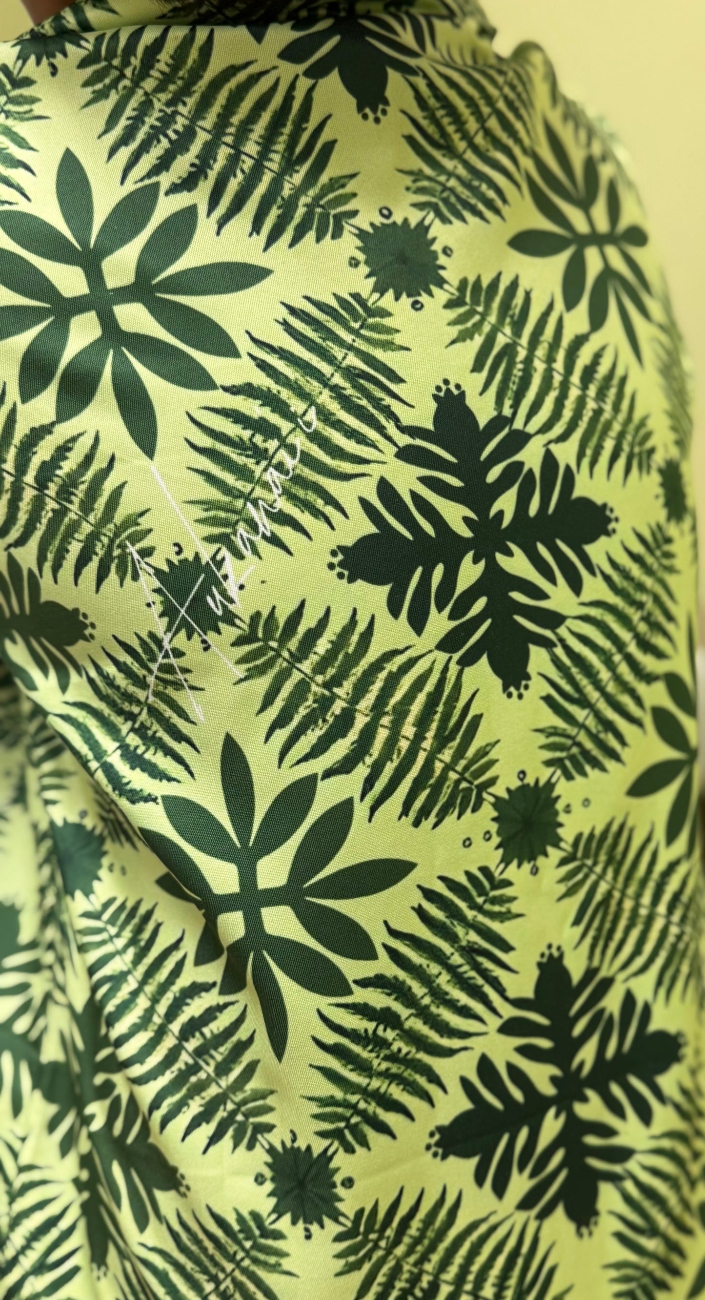 Green Hawaiian Quilt Aloha Shirt